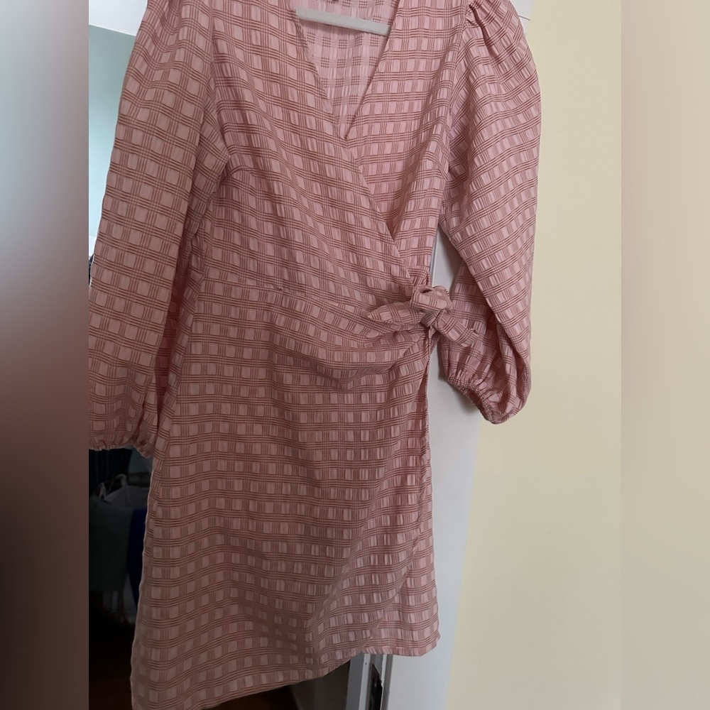 Frnch Acela Long Sleeve Wrap Dress
